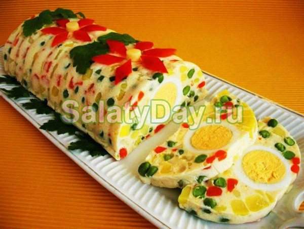 Праздничный салат «Желейный»