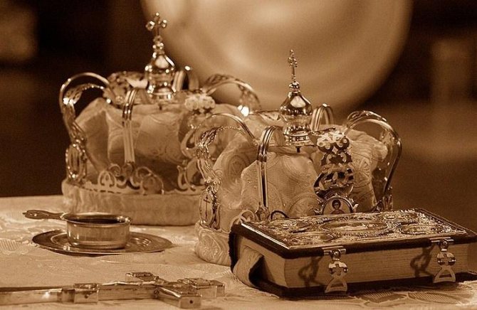 предметы для венчания