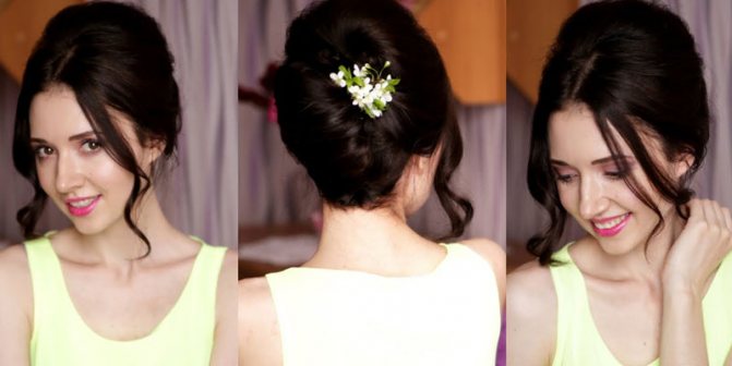 Прическа Ракушка