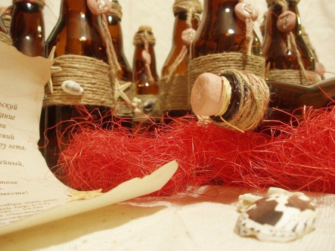 Пригласительные на девичник в бутылке