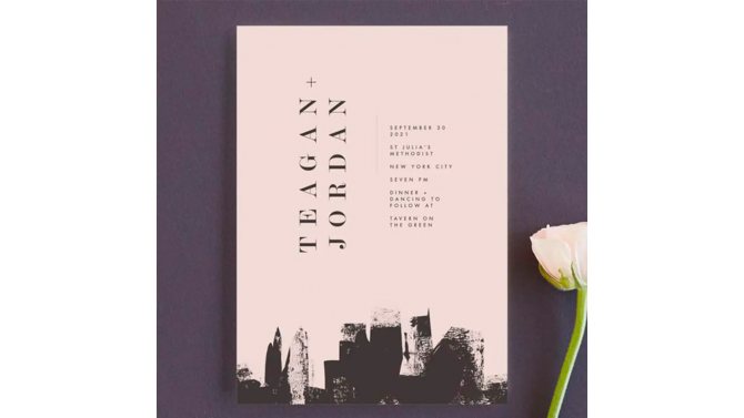 пригласительные в стиле модерн