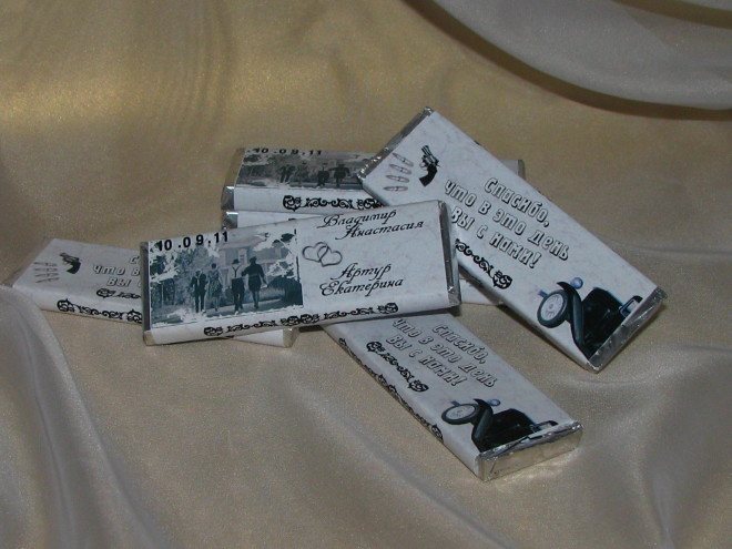 Пригласительный на девичник – шоколадка