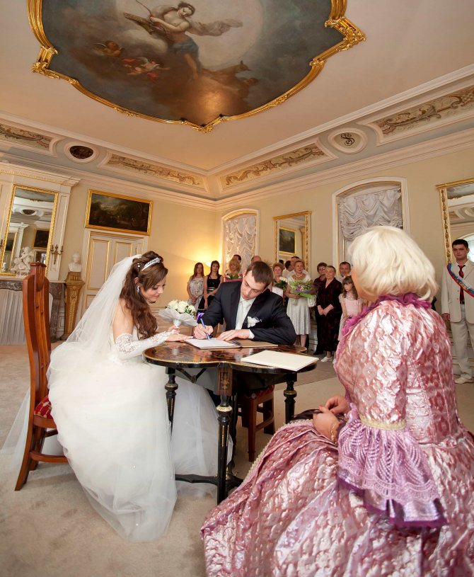 Процесс регистрации брака