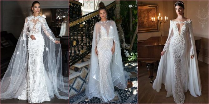 Прозрачные платьица в сочетании с накидками ультрамодная фишка