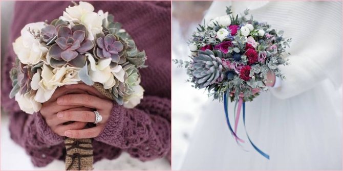 Разбавьте композицию суккулентами