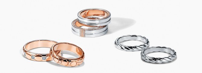 разные обручальные кольца