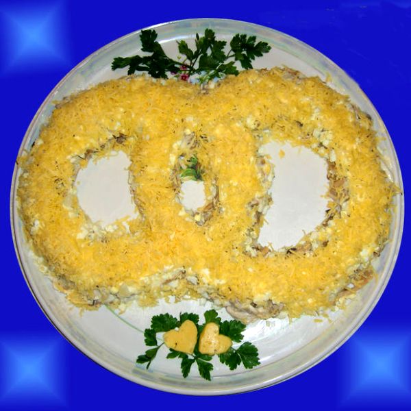 рецепт салата для свадьбы дома