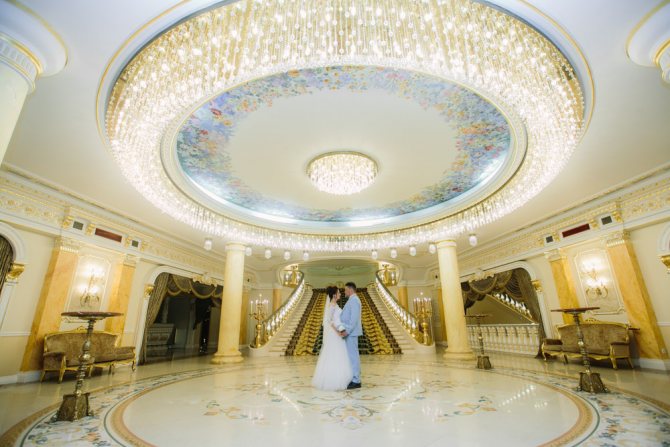 Регистрация брака в доме торжеств Сафиса (фото)