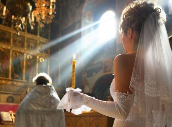 Романтический обряд церковного брака