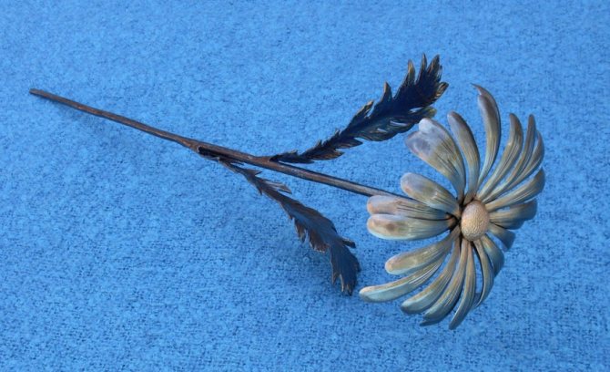 ромашка из жести