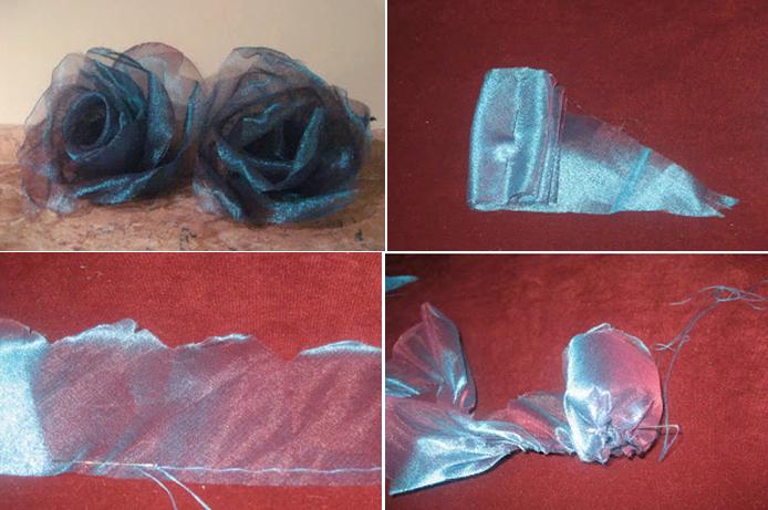 Роза из капрона