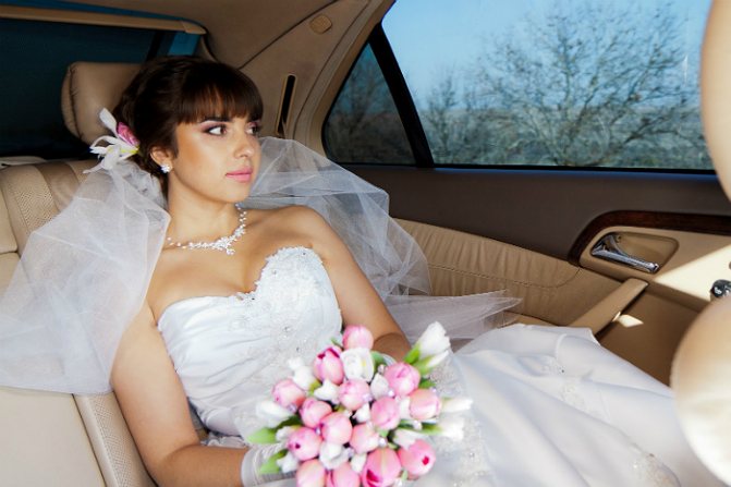 Розовый букет невесты 4