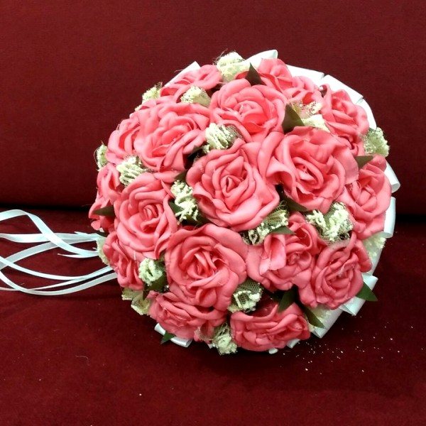 розовый монобукет