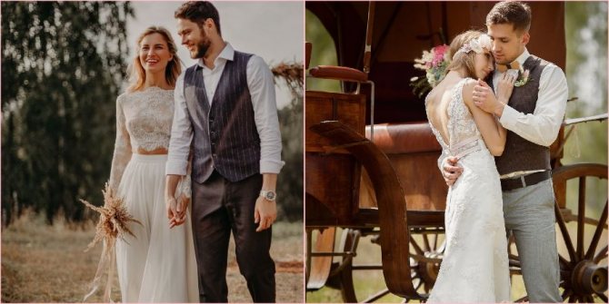 Рустик часто выбирают влюбленные пары