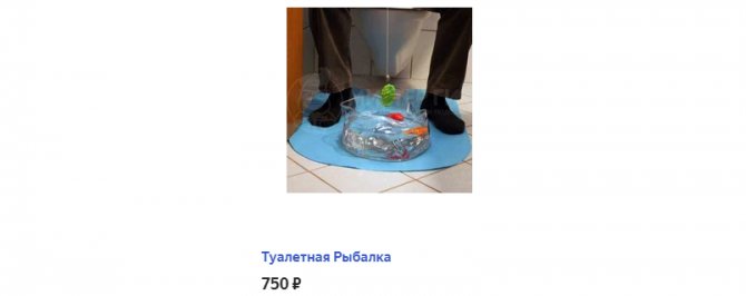 Рыбалка для туалета