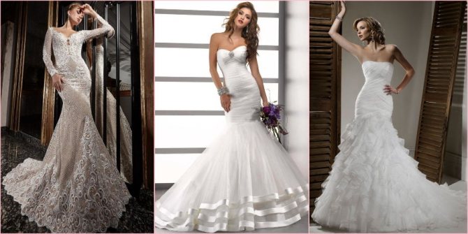 Рыбий хвост в наряде декорируют по-разному