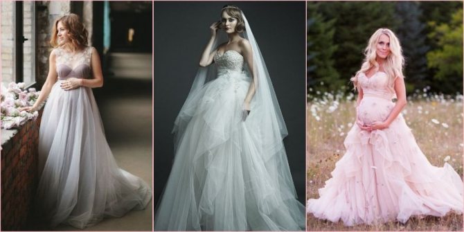 Рюши и воланы украсят новобрачную