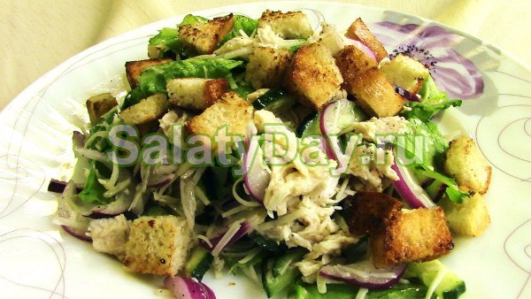 Салат для свадебного банкета «Хрустящий» без майонеза