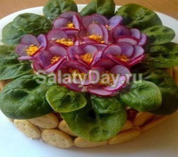 Салат оригинальный «Фиалки»