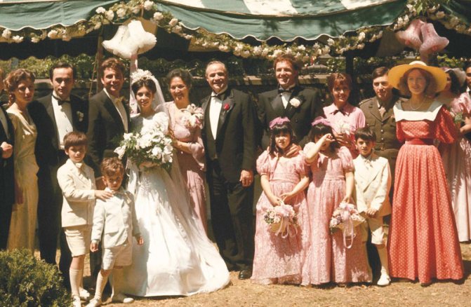 сцена свадьбы из фильма крестный отец