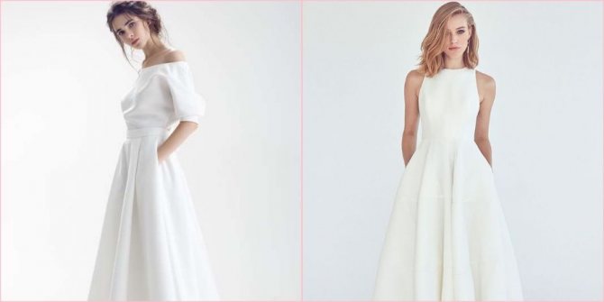 Сдержанные модели без украшения тоже в моде