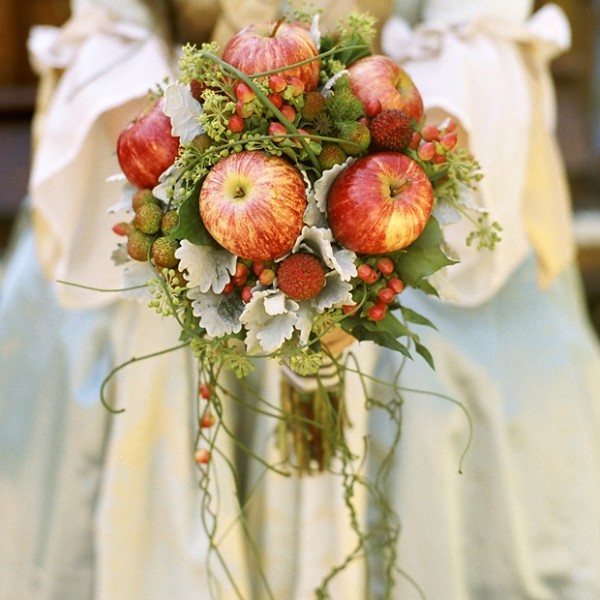 съедобный букет из яблок