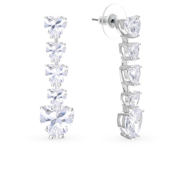 Серьги с фианитами