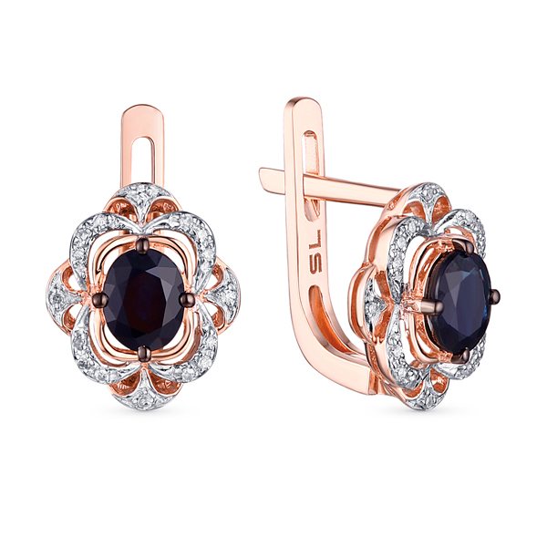 серьги санлайт винтажного стиля