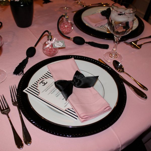 сервировка стола на девичнике