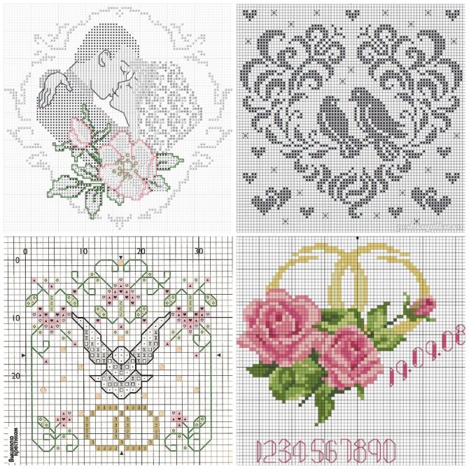 схемы вышивки крестом