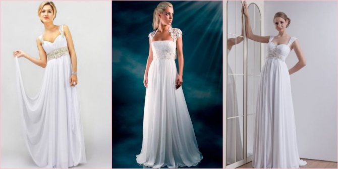 Широкие лямки предназначены для невест с пышными формами