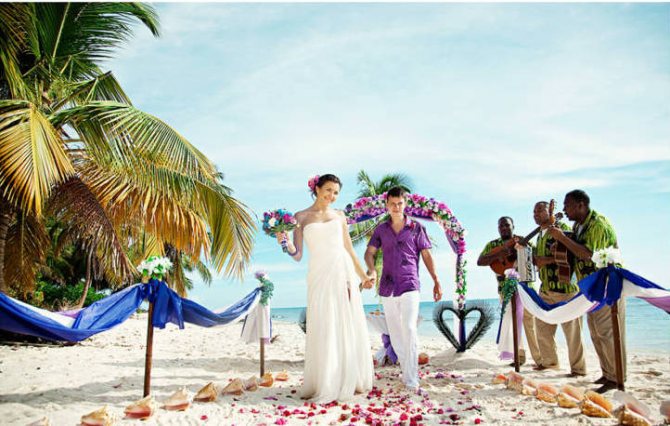 символическая свадьба за границей для двоих