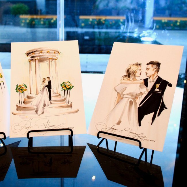 Скетчист на свадьбу