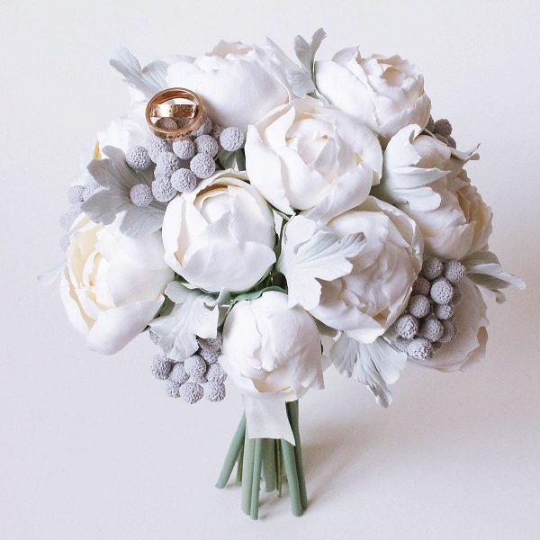 скромный букет невесты