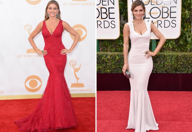 София Вергара и Мария Менунос в длинном платье