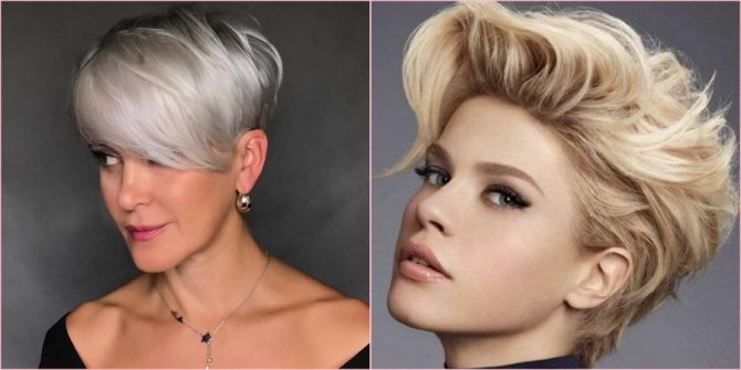 Стильно уложенные челки на один бок