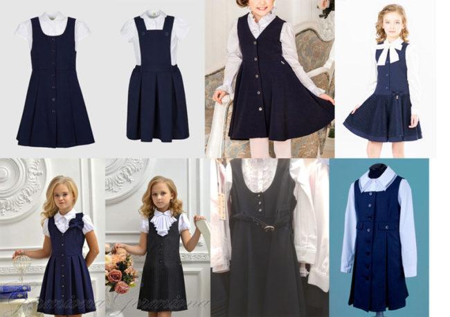 Стильные модели школьных сарафанов, красивые фасоны и выбор цвета