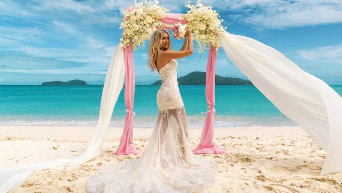 свадьба на двоих на море