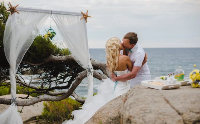 свадьба на море за границей