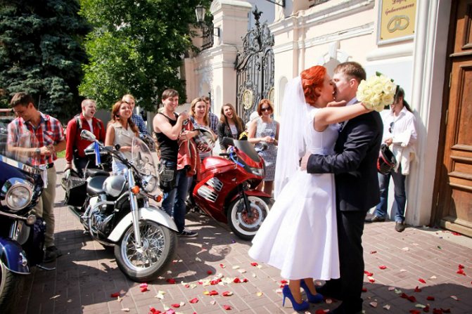 Свадьба на мотоциклах 1
