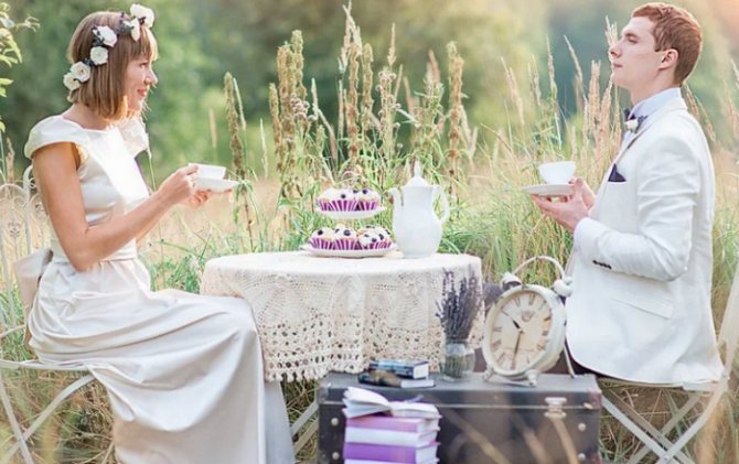 свадьба на природе