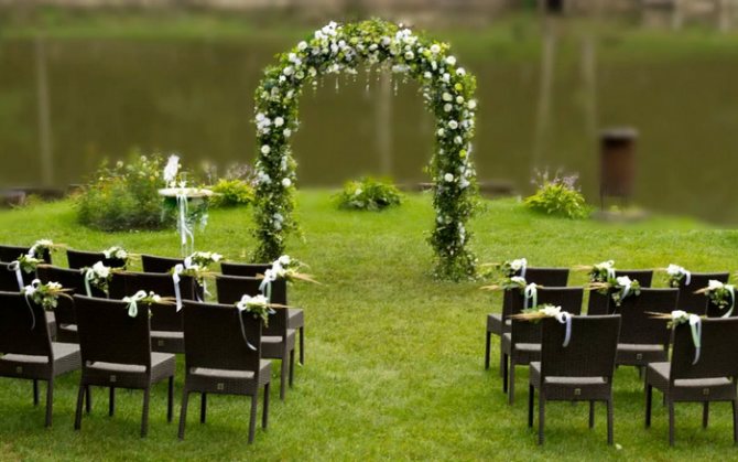 свадьба на природе