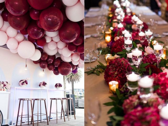 Свадьба в цвете марсала 2022 – роскошь и благородство, фото