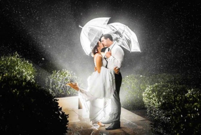 Свадьба в дождь