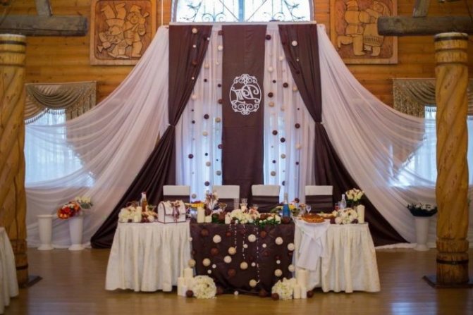 свадьба в коричневом цвете 1