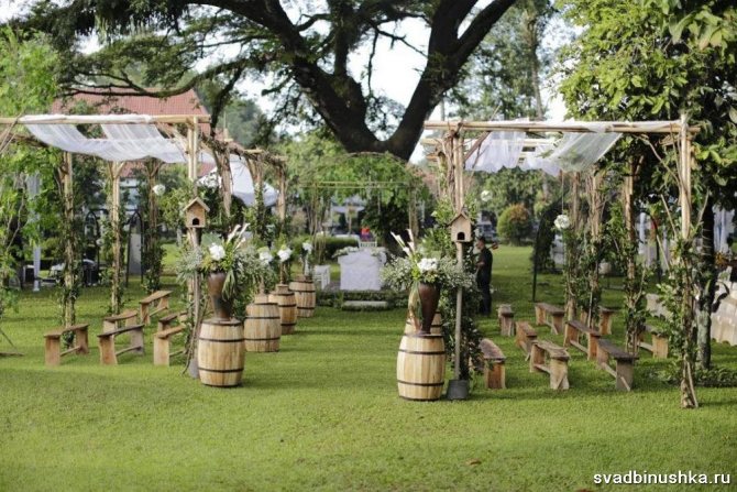 Свадьба в стиле рустик