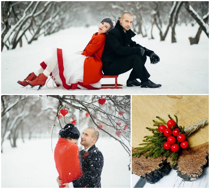 свадьба зимой