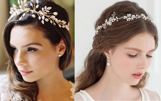 Свадебная диадема-тиара