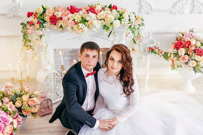 Свадебная фотосессия в студии 3