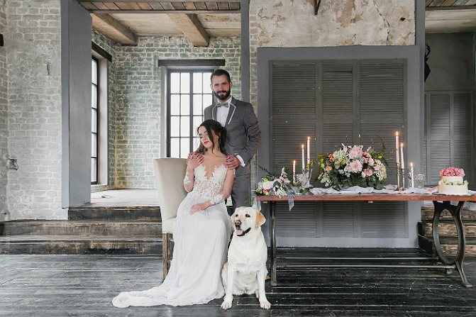 Свадебная фотосессия в студии 4